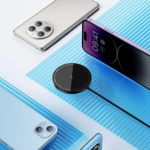 Беспроводная зарядка Baseus Simple Mini3 Magnetic Wireless Charger 15W Blue, CCJJ040303
