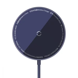 Беспроводная зарядка Baseus Simple Mini3 Magnetic Wireless Charger 15W Purple, CCJJ040205
