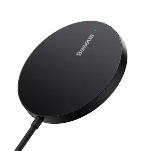 Беспроводная зарядка Baseus Simple Mini3 Magnetic Wireless Charger 15W Silver, CCJJ040012