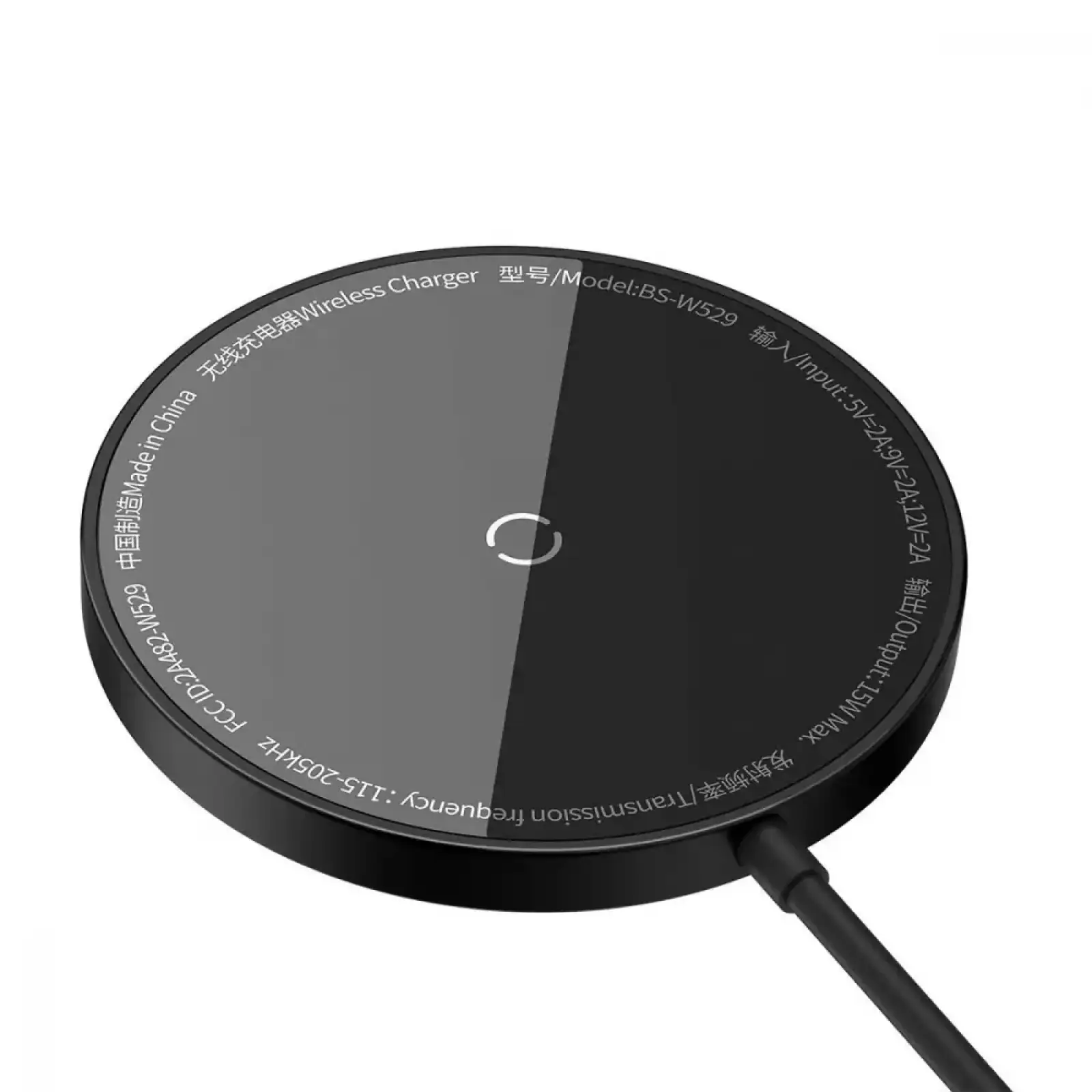 Беспроводная зарядка Baseus Simple Mini3 Magnetic Wireless Charger 15W Silver, CCJJ040012