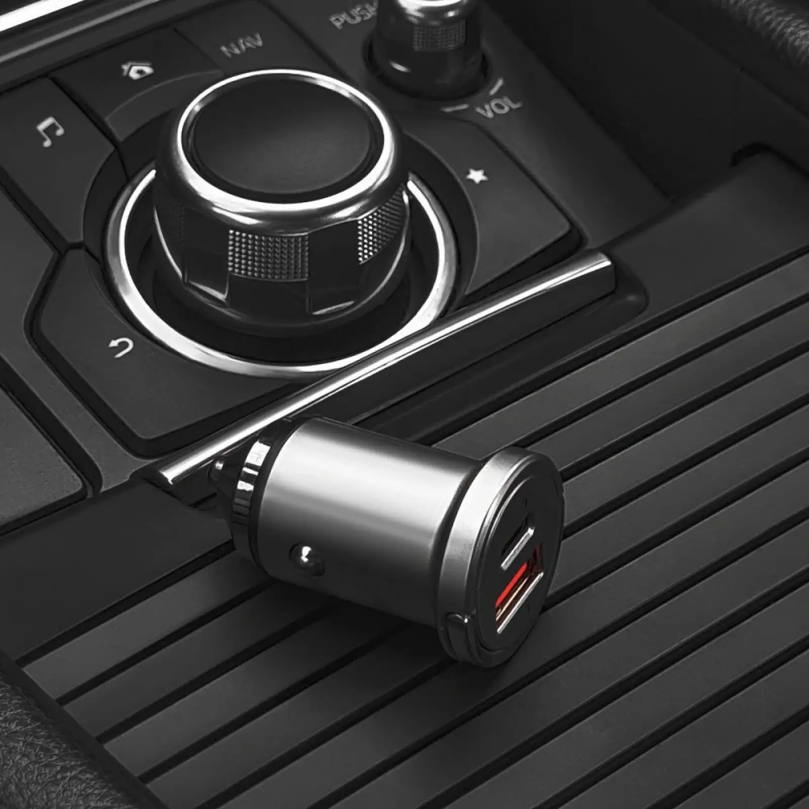 АЗП Proove Viraty Car Charger 45W (QC+PD) Type-C + USB Silver