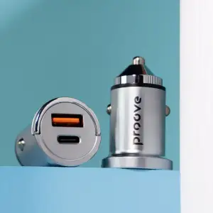 АЗП Proove Viraty Car Charger 45W (QC+PD) Type-C + USB Silver