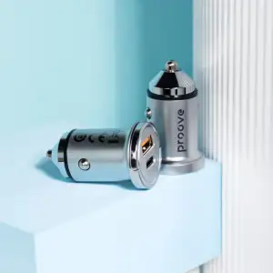 АЗП Proove Viraty Car Charger 45W (QC+PD) Type-C + USB Silver
