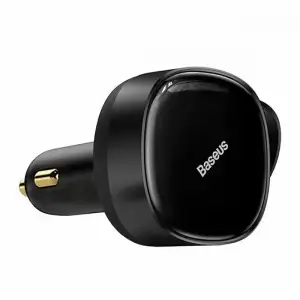 АЗП Baseus Enjoyment 33W + Retractable 2хType-C Cables Black