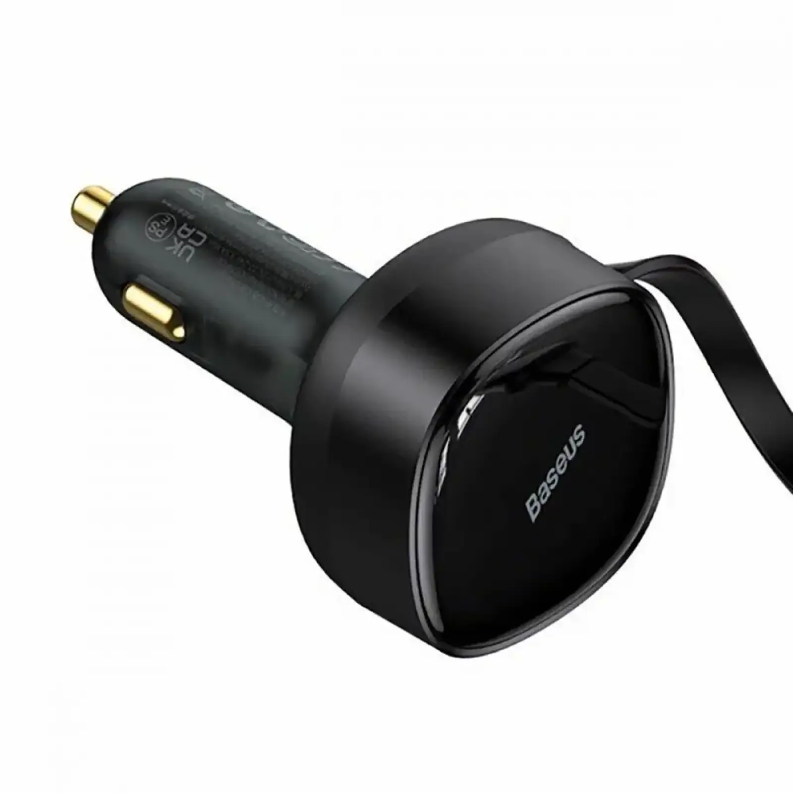 АЗП Baseus Enjoyment 33W + Retractable 2хType-C Cables Black