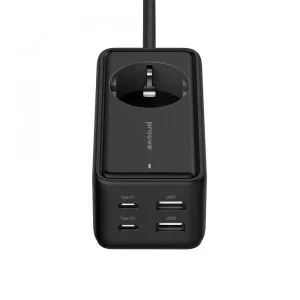 Сетевой фильтр Proove Power Strip Homester PD-03 1AC 65W (2 Type-C + 2USB) Black (PSP165220001)