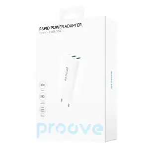 СЗУ Proove Rapid 30W (2 USB + Type-C) White, WCRP30210002