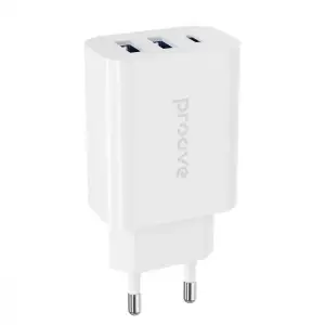 СЗУ Proove Rapid 30W (2 USB + Type-C) White, WCRP30210002
