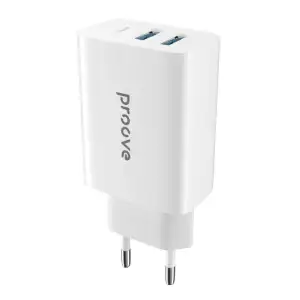 СЗУ Proove Rapid 30W (2 USB + Type-C) White, WCRP30210002