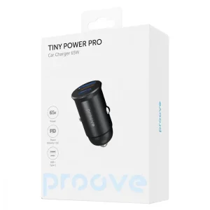 АЗП Proove Tiny Power Pro 65W (USB + Type-C) Black