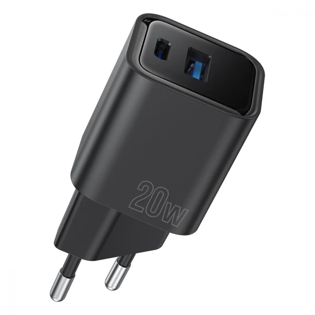 СЗУ Proove Silicone Power Plus 20W (Type-C + USB) Black, WCSP2011001