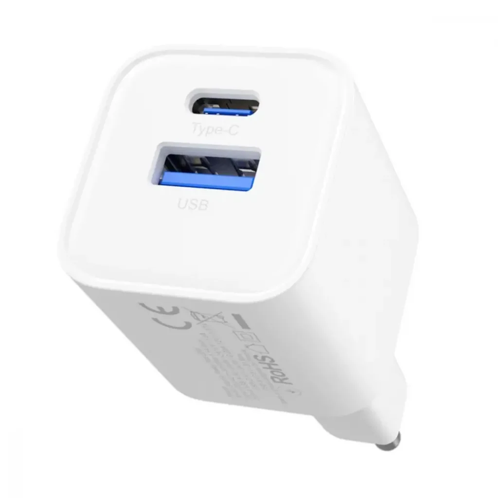 СЗУ Proove Silicone Power Plus 20W (Type-C + USB) Black, WCSP2011001