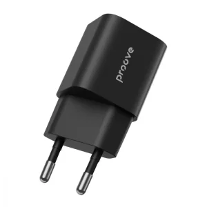 СЗУ Proove Silicone Power Plus 20W (Type-C + USB) Black, WCSP2011001