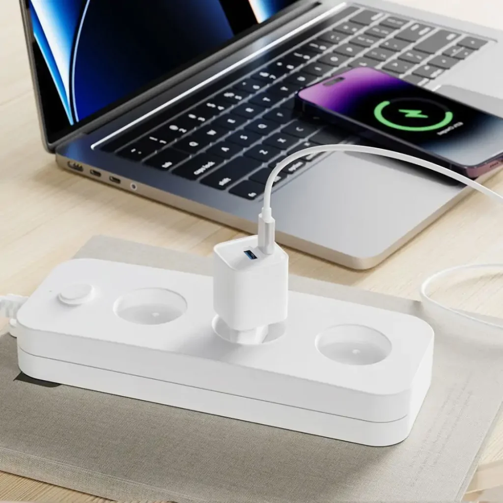 СЗУ Proove Silicone Power Plus 20W (Type-C + USB) White, WCSP2011002