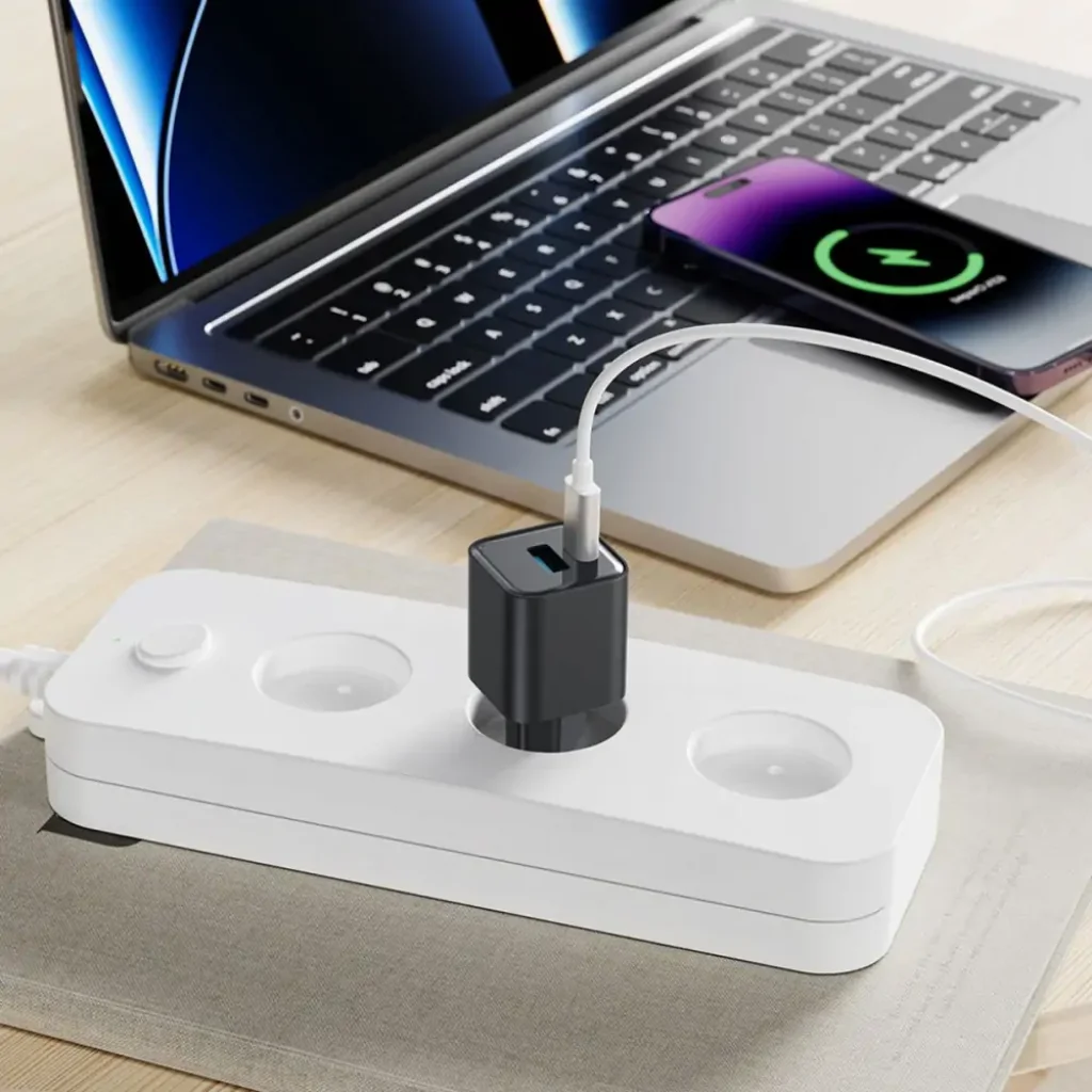СЗУ Proove Silicone Power Plus 20W (Type-C + USB) White, WCSP2011002