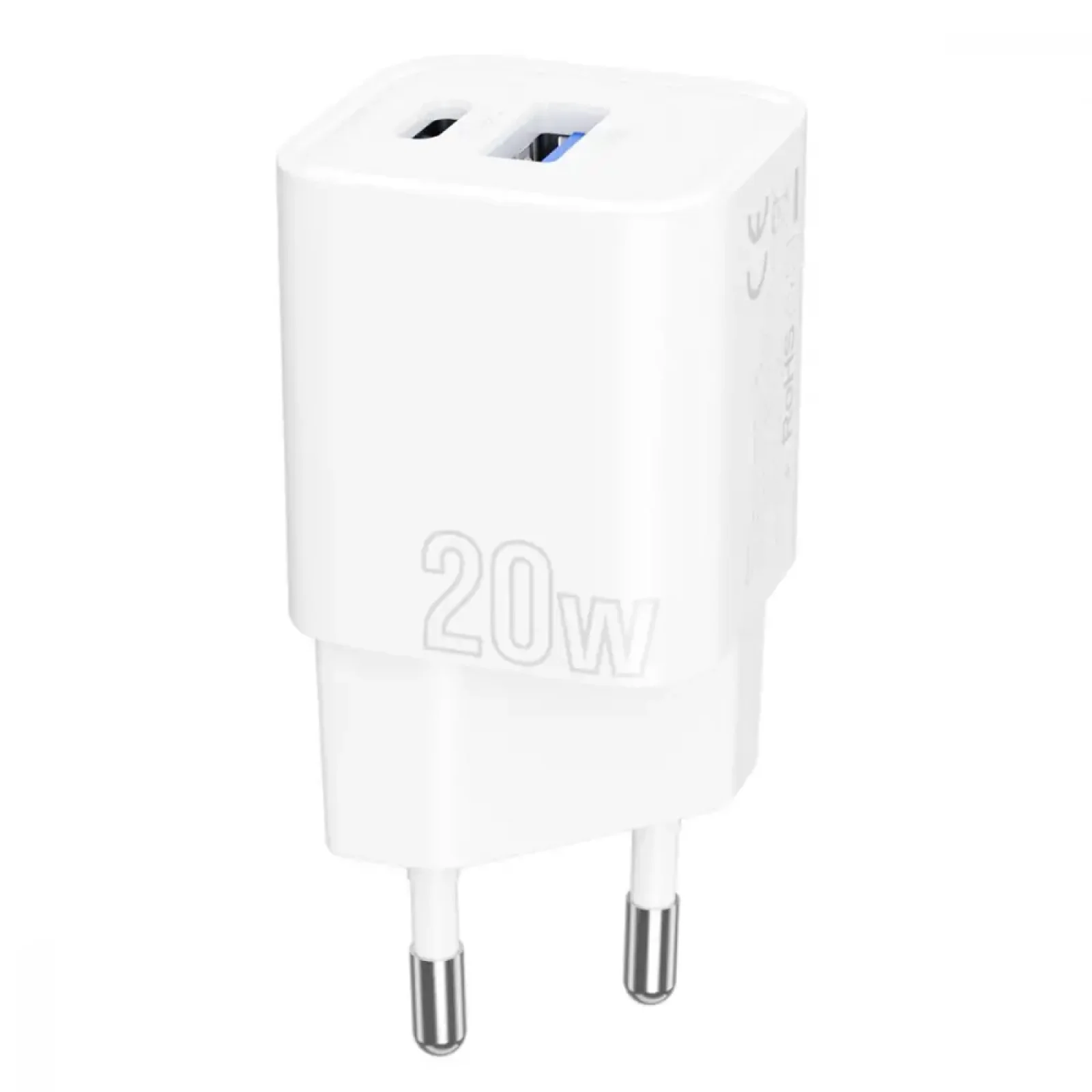 МЗП Proove Silicone Power Plus 20W (Type-C + USB) White, WCSP2011002