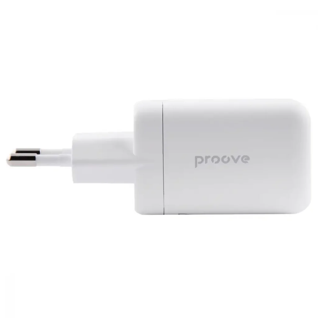 СЗУ Proove Silicone Power 40W (Type-C + Type-C) White, WCSP4020002