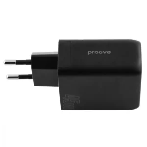 СЗУ Proove Silicone Power 45W (Type-C + USB) Black, WCSP45110001