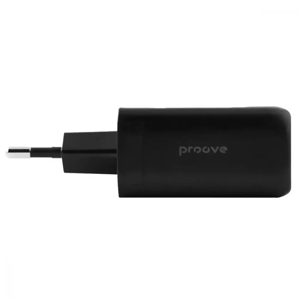 СЗУ Proove Silicone Power 45W (Type-C + USB) Black, WCSP45110001