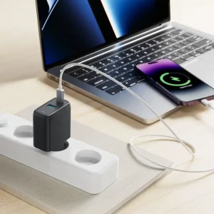 СЗУ Proove Silicone Power 45W (Type-C + USB) White, WCSP45110002