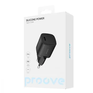 СЗУ Proove Silicone Power 20W (Type-C) Black, WCSP20010001