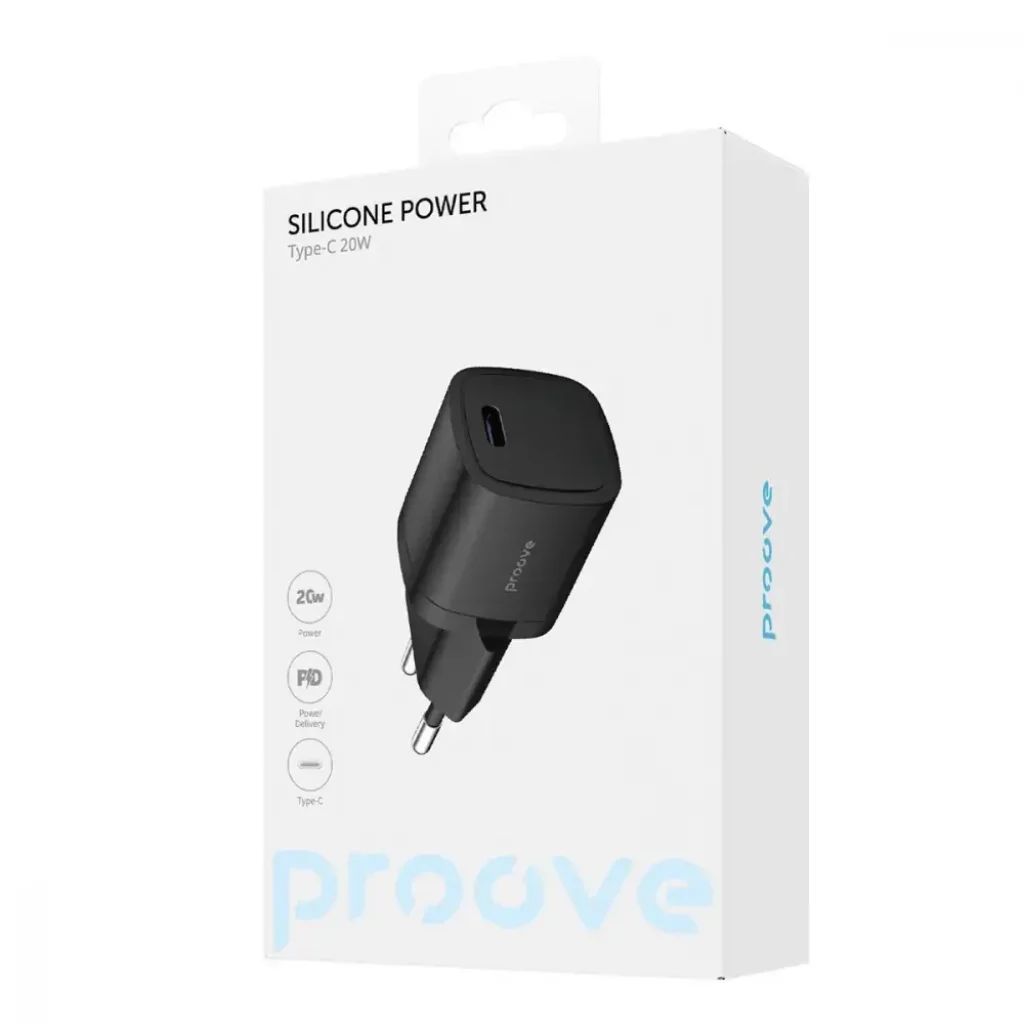СЗУ Proove Silicone Power 20W (Type-C) White, WCSP20010002