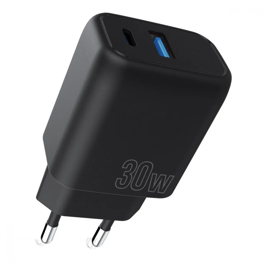 СЗУ Proove Silicone Power Plus 30W (Type-C + USB) Black, WCSP3011001