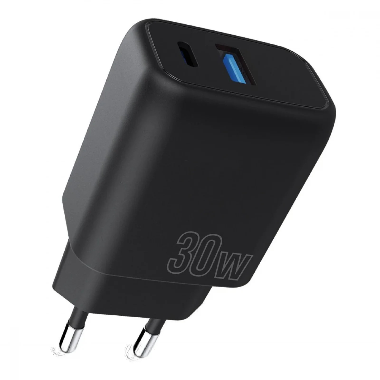МЗП Proove Silicone Power Plus 30W (Type-C + USB) Black, WCSP3011001