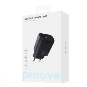 СЗУ Proove Silicone Power Plus 30W (Type-C + USB) White, WCSP3011002