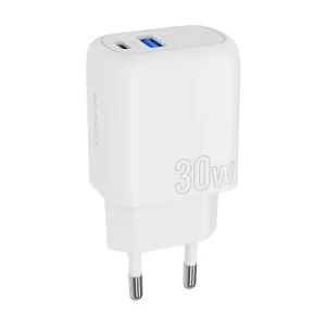 СЗУ Proove Silicone Power Plus 30W (Type-C + USB) White, WCSP3011002