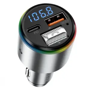 АЗУ Proove FM Launcher Power Drive 30W (PD+QC3.0) Type-C+USB Silver