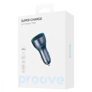 АЗП Proove Super Charge 130W (2 Type-C + USB) Metal Gray