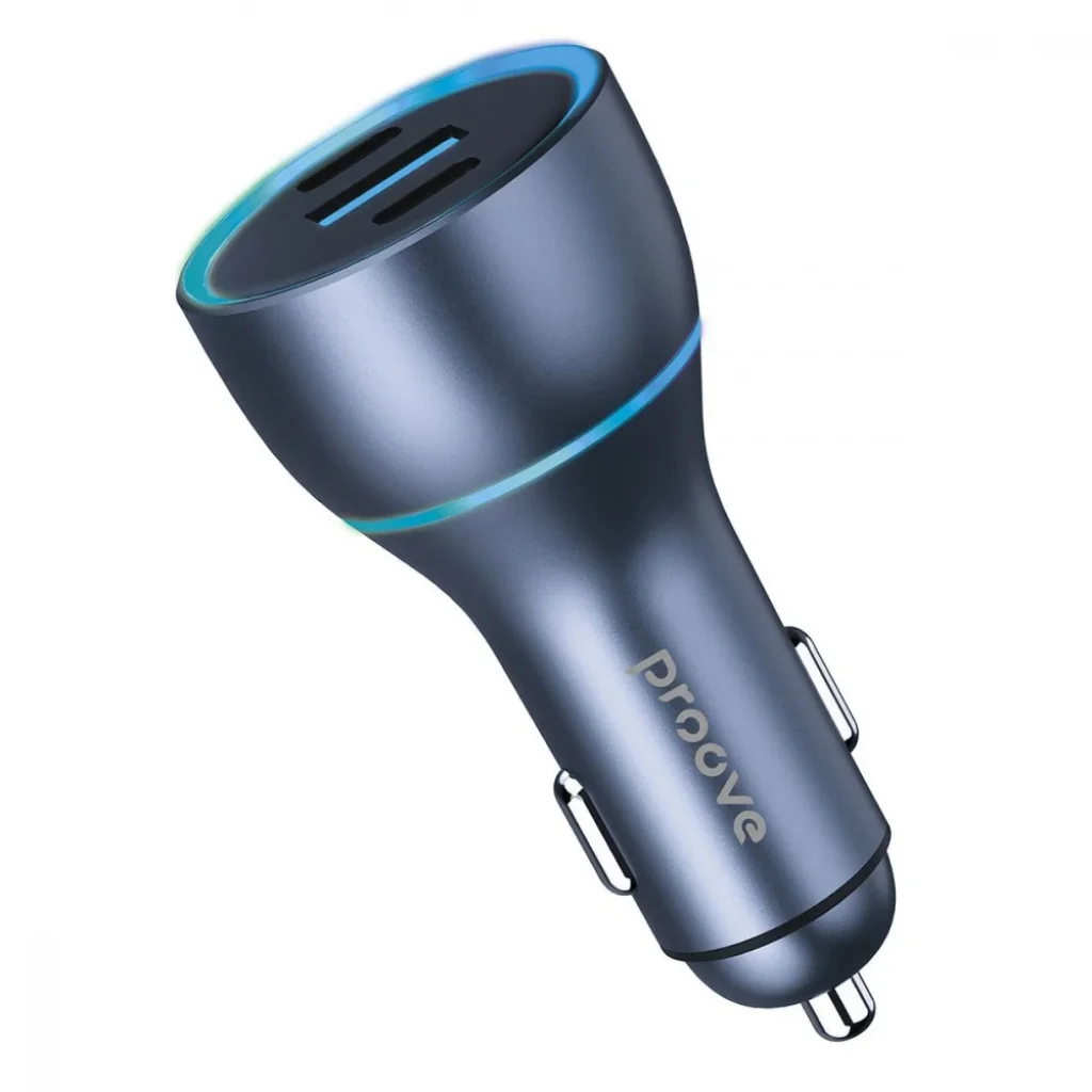 АЗП Proove Super Charge 130W (2 Type-C + USB) Metal Gray