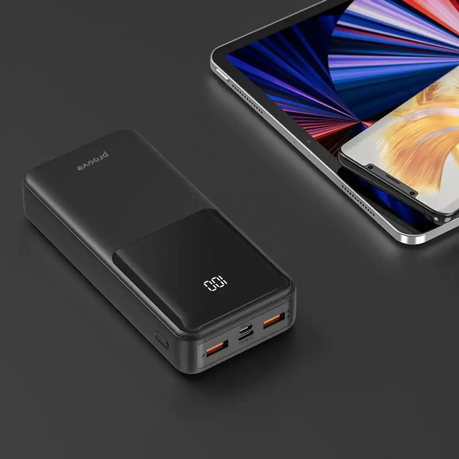 Внешний аккумулятор Proove Illuminator 22.5W 20000mAh Black (PBI222210001)