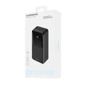 Внешний аккумулятор Proove Illuminator 22.5W 30000mAh Black