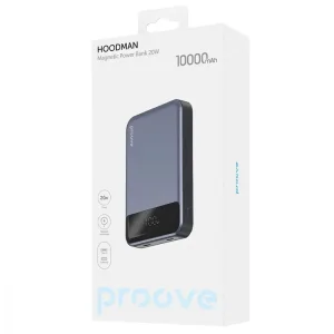 Портативна Батарея Proove Hoodman Magnetic 20W 10000mAh black, PBH120010001