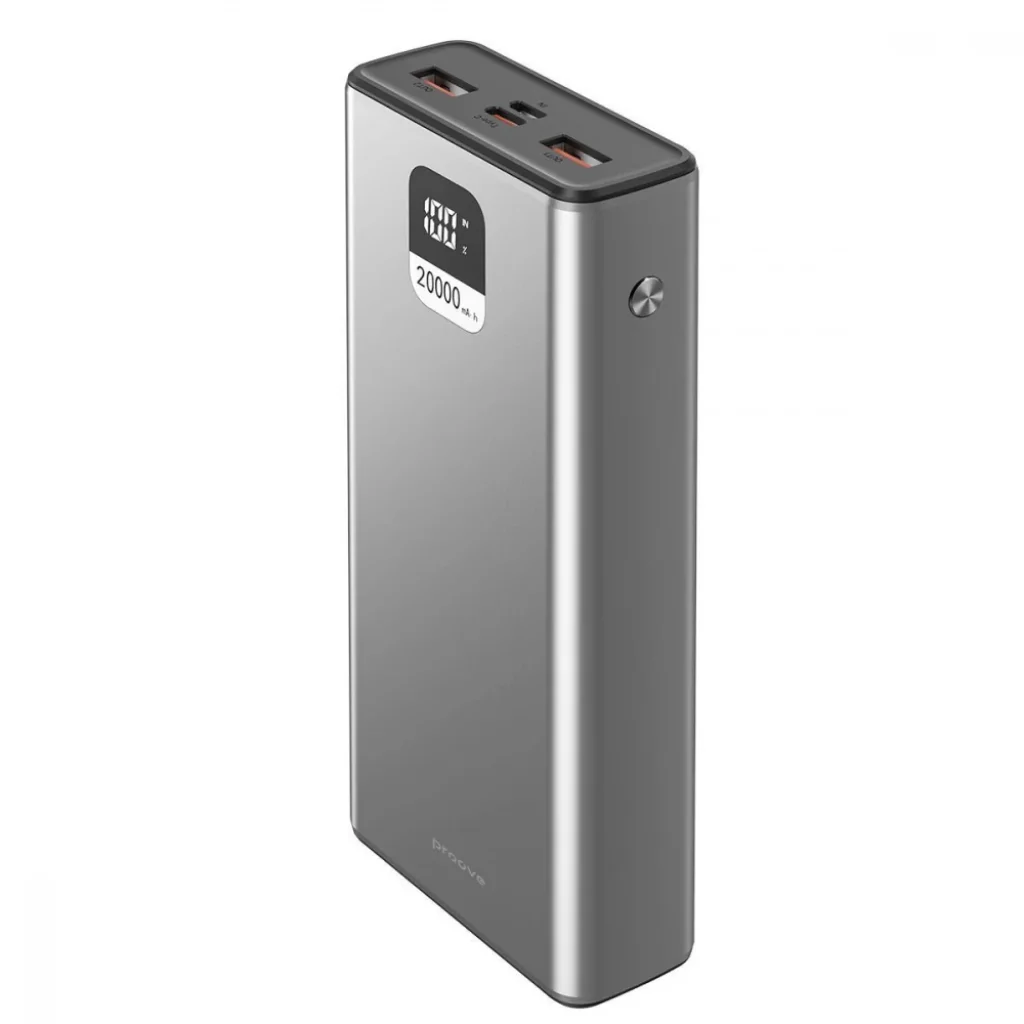 Внешний аккумулятор Proove Guardian 22.5W 20000mAh Metal Gray