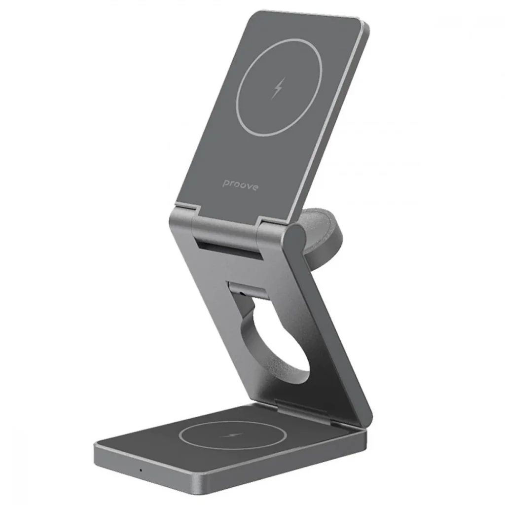 Бездротова зарядка Proove Titan Volt 3 in 1 Gray, WSTV15000003