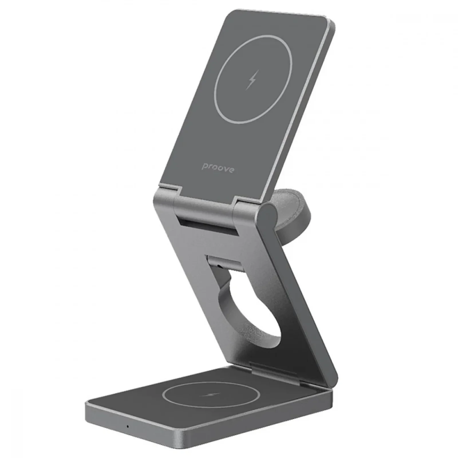 Беспроводная зарядка Proove Titan Volt 3 in 1 Gray, WSTV15000003
