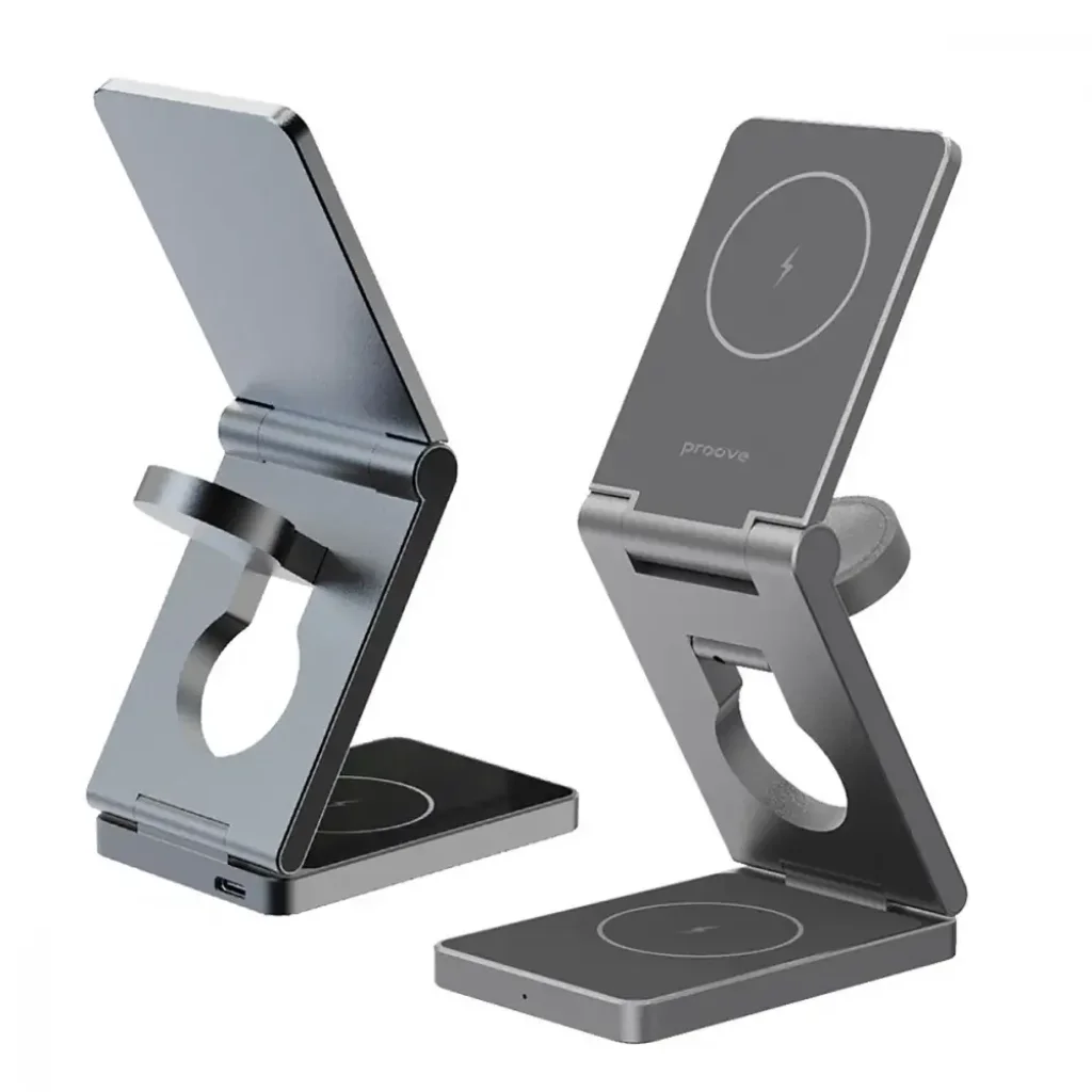 Бездротова зарядка Proove Titan Volt 3 in 1 Gray, WSTV15000003