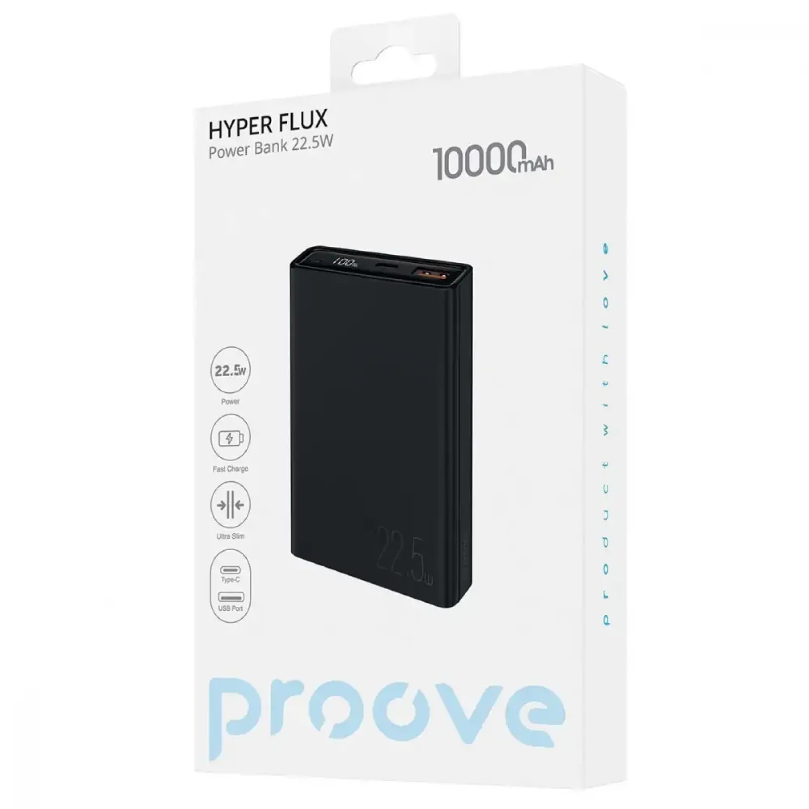 Внешний аккумулятор Proove Hyper Flux 22.5W 10000mAh White, PBH120120002