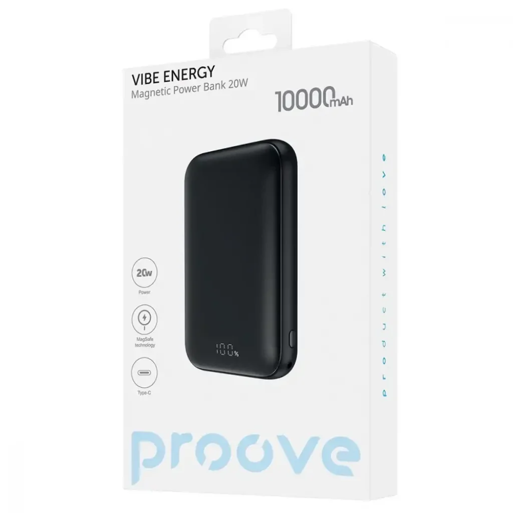Зовнішній акумулятор Proove Vibe Energy 20W 10000mAh Purple, PBVE20020009