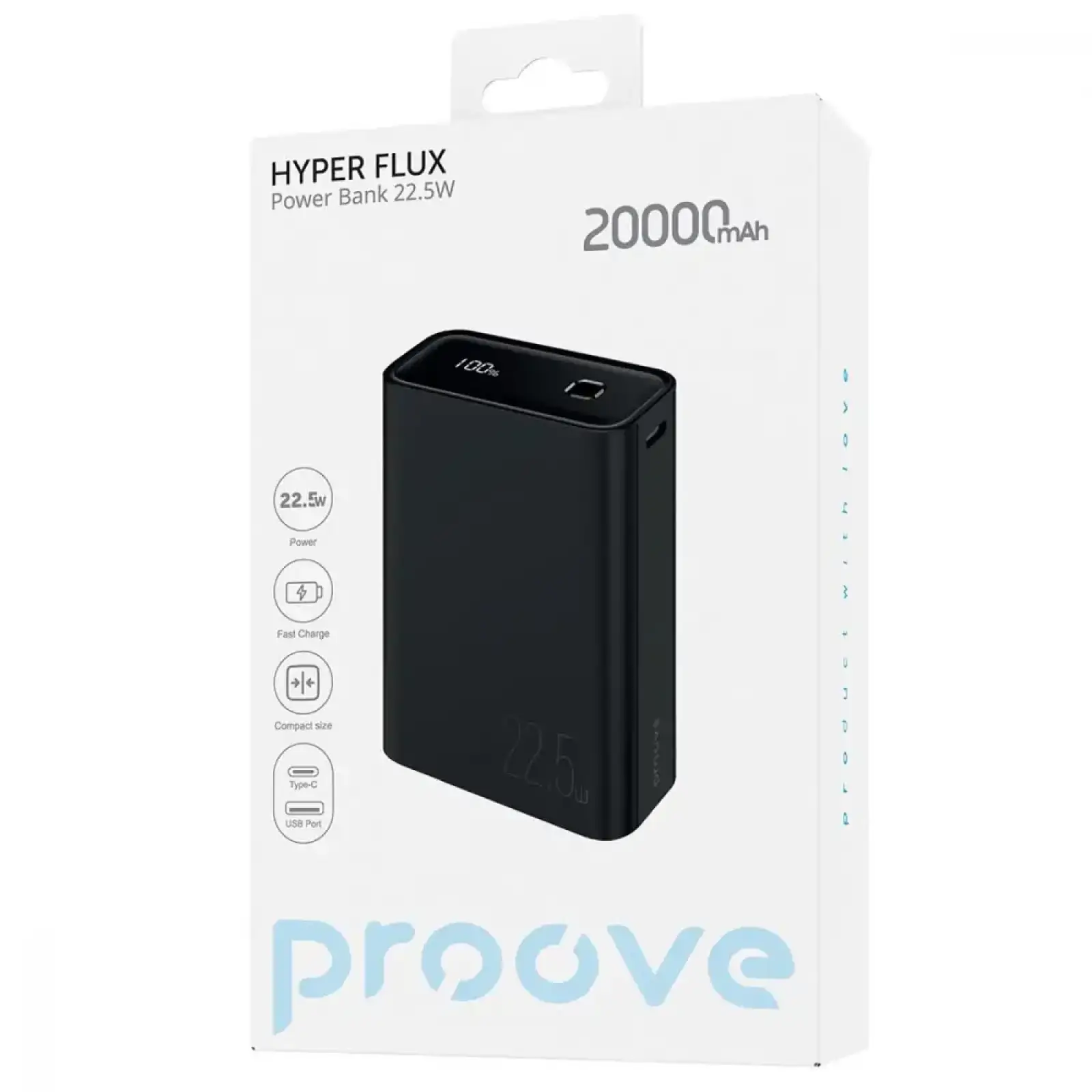 Зовнішній акумулятор Proove Hyper Flux 22.5W 20000mAh White, PBH220120002
