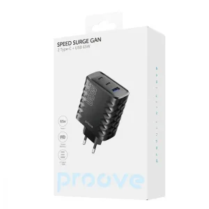 СЗУ Proove Speed Surge Gan 65W (USB + 2 Type-C) White, WCSS60120002