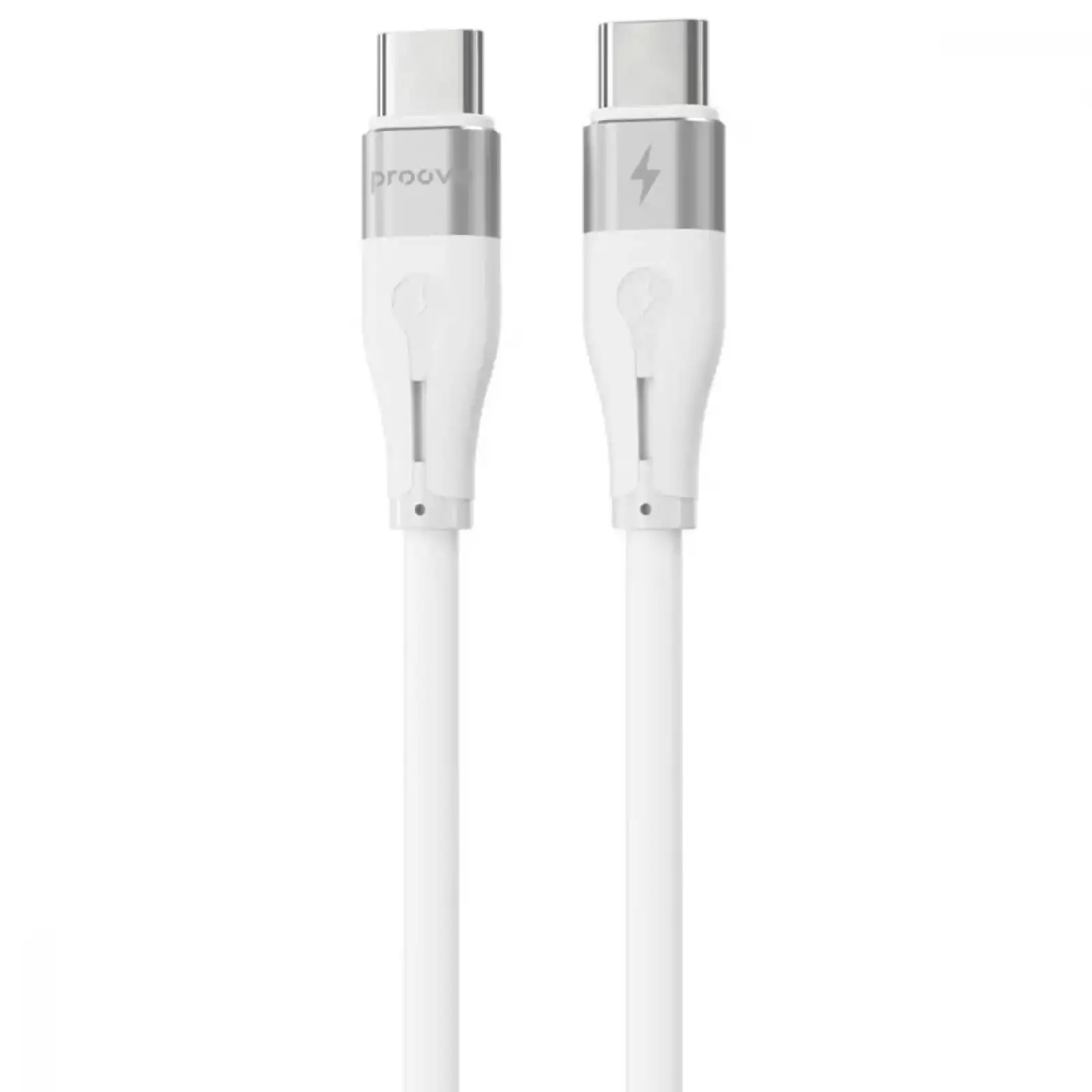 МЗП Proove Silicone Power 30W (Type-C) + Кабель Type-C to Type-C White, WCSP30022202