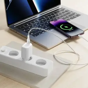 МЗП Proove Silicone Power 30W (Type-C) + Кабель Type-C to Type-C White, WCSP30022202