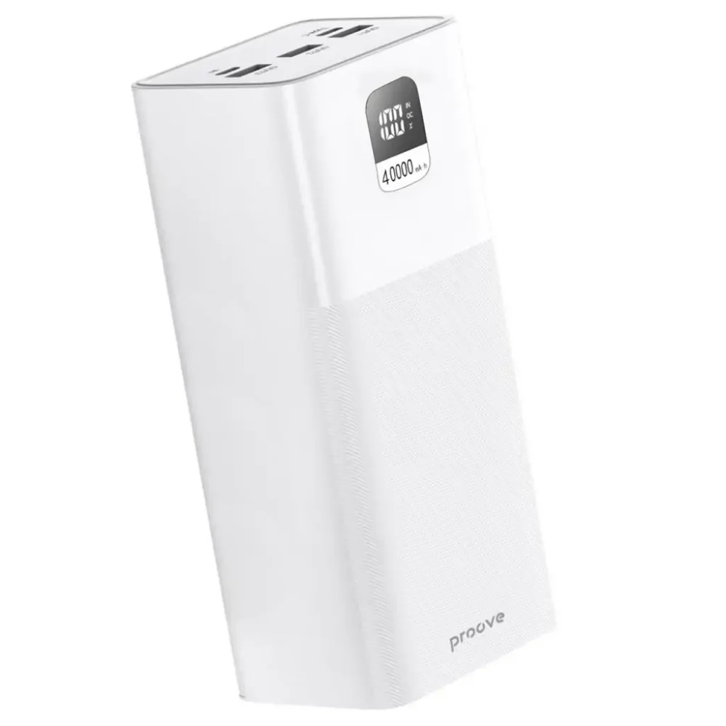 Зовнішній акумулятор Proove Giant 100W 40000mAh White (PBGI99320002)