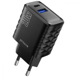 СЗУ Proove Speed Surge 20W (USB + Type-C) Black, WCSS20120001
