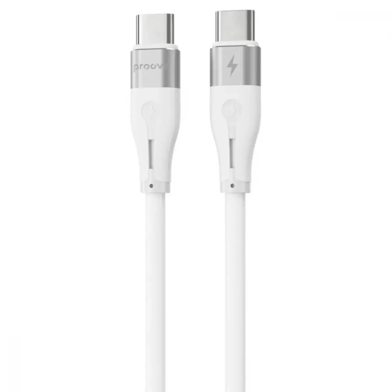 МЗП Proove Silicone Power 20W (Type-C) + Кабель Type-C to Lightning White, WCSP20020102