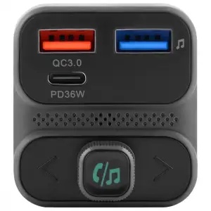 АЗП Proove FM Launcher Luxor SE 36W (PD+QC3.0) Type-C+USB Gray, FMLX20120003
